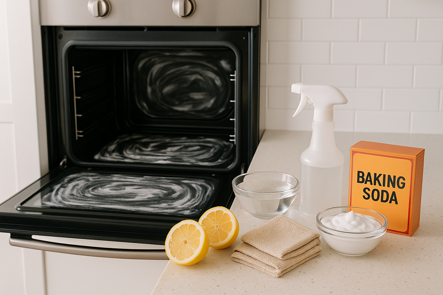 Cleaning a self-cleaning oven vs. natural cleaning