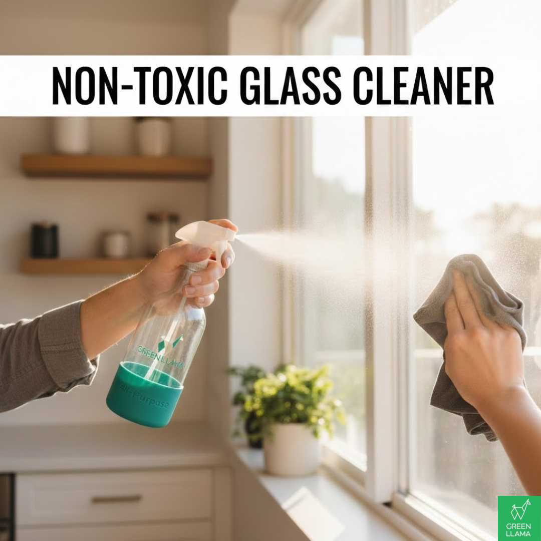 Is Your Glass Cleaner Leaving Residue? Choose Green Llama’s Non‑Toxic