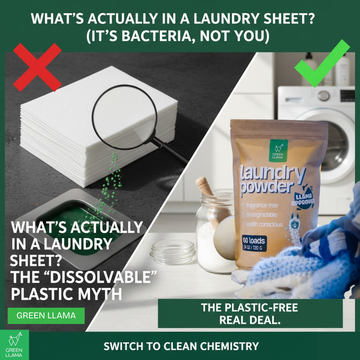 What’s Actually in a Laundry Sheet? (The "Dissolvable" Plastic Myth)