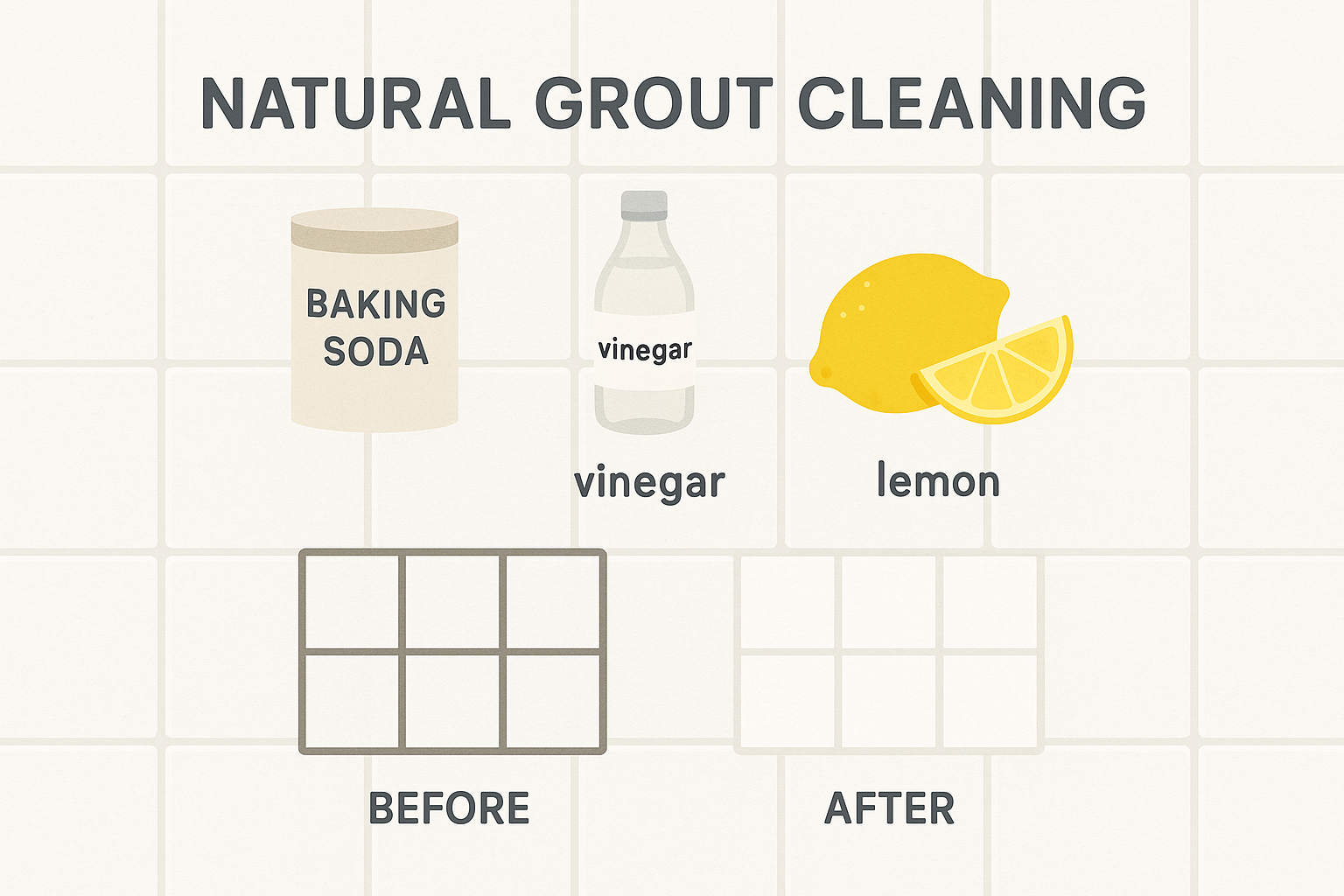 How to Clean Grout Naturally (And Get It White Again)