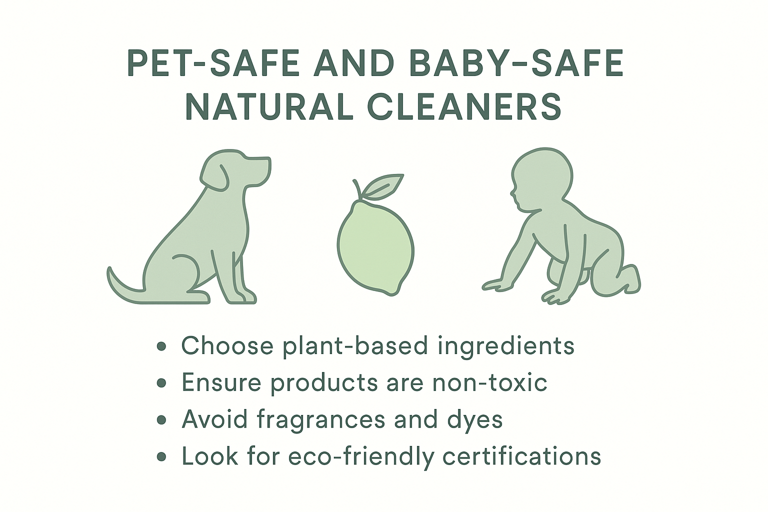 How to Choose Pet-Safe & Baby-Safe Natural Cleaners: A Parent's Guide