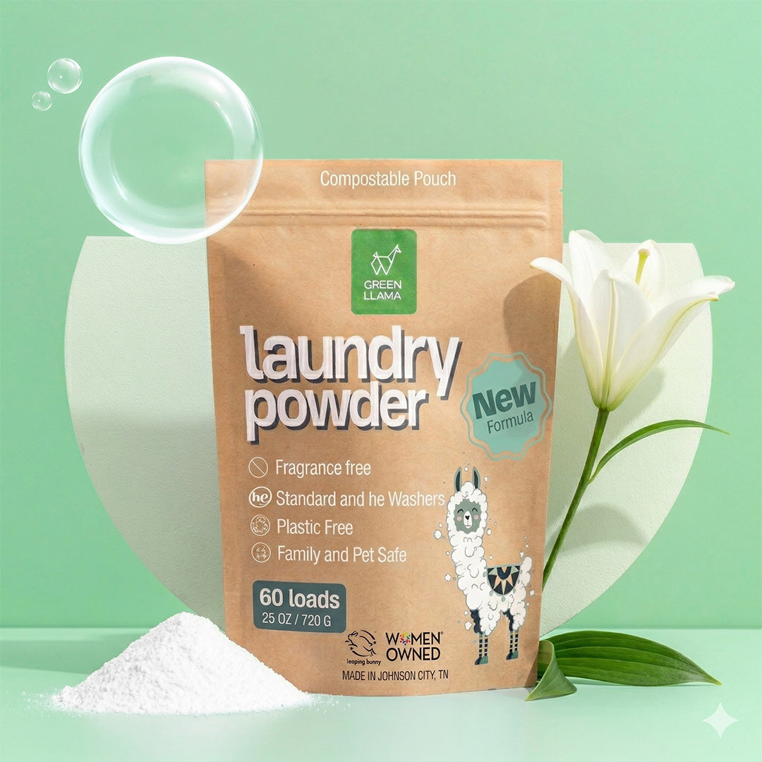 Max Strength Fragrance-Free Llama Laundry Powder (60 Loads)