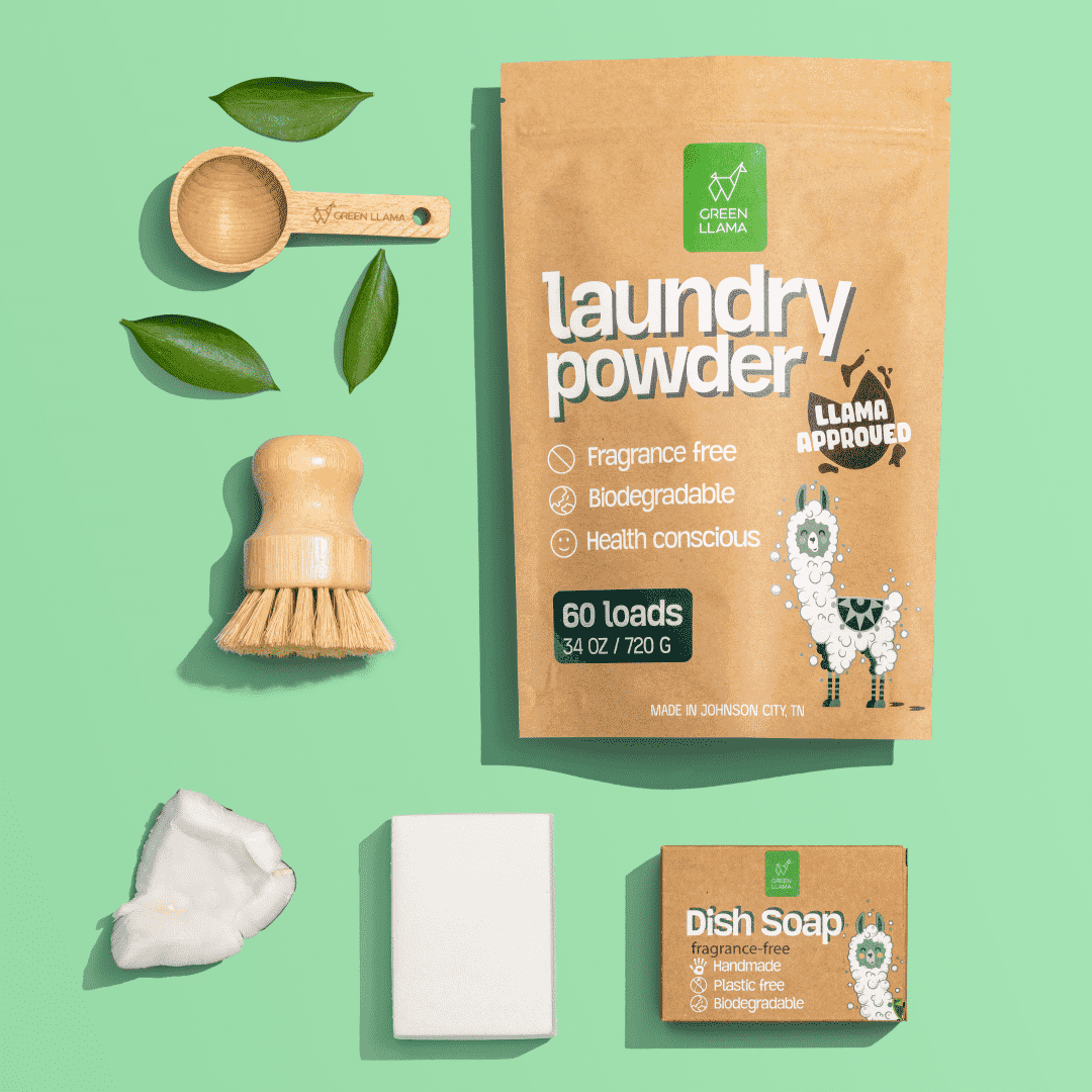 Green Llama Travel Cleaning Bundle - Soap - Laundry - Eco-Friendly