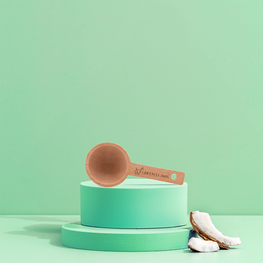 Green Llama Wooden Sustainable Laundry Scoop