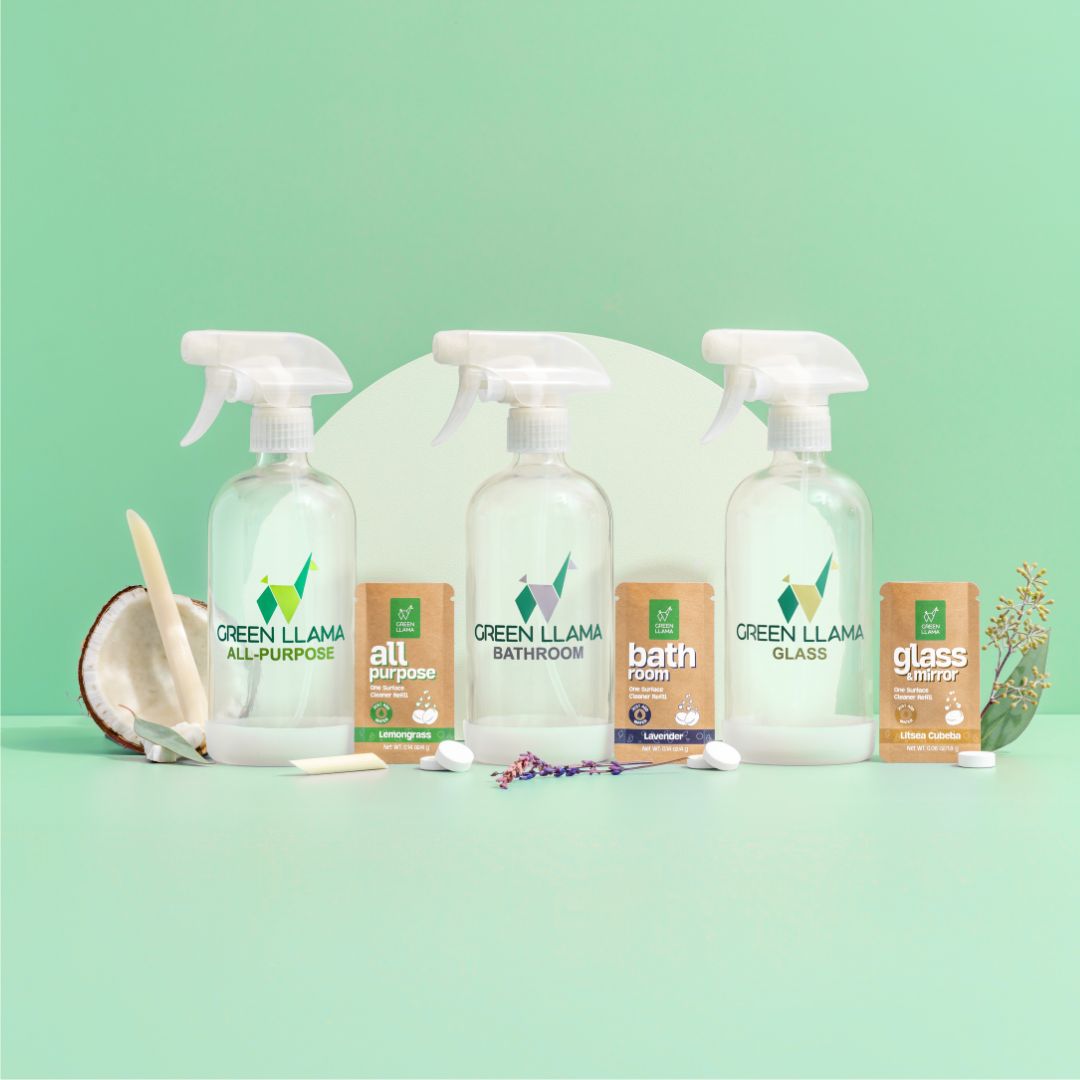 Green Llama - Home Cleaner Essentials Bundle